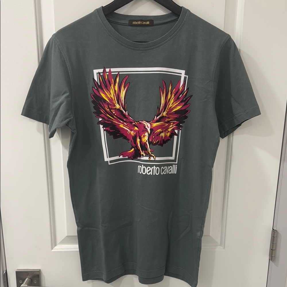 Roberto Cavalli Green Short Sleeve Tee